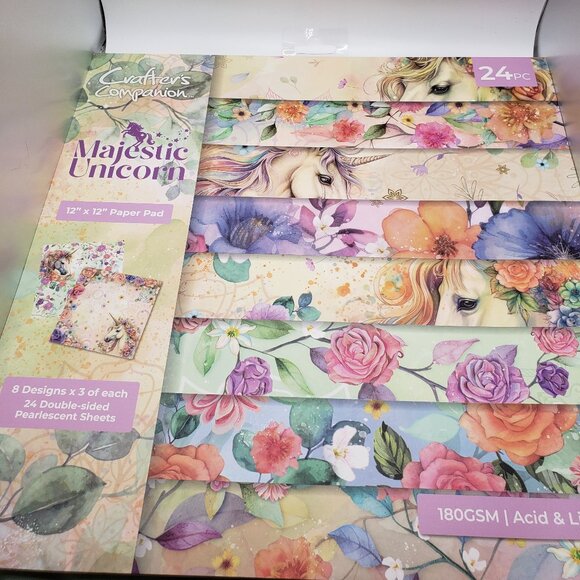 Crafters Companion Majectic Unicorn Paper Pack - Picture 3 of 3
